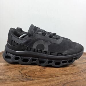 On Cloud Cloudmonster Void Mens Triple Black Size 9 Running Shoes 61.99025